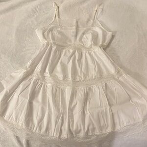 Frankie’s bikinis X PINK white dress size M BNWOT